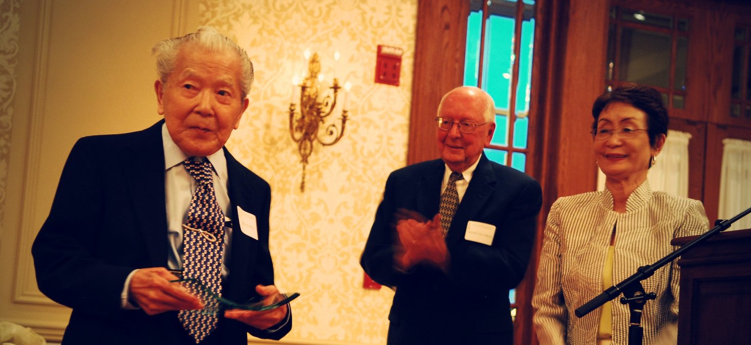 Ben Enta with Morton Weir and Kimiko Gunji